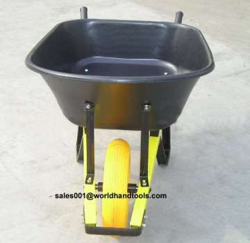 Heavy Duty Wheelbarrow with PU Foam Wheel and Steel Handle