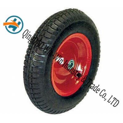 Pneumatic Rubber Wheel for Platform Trucks Alloy Wheel (16